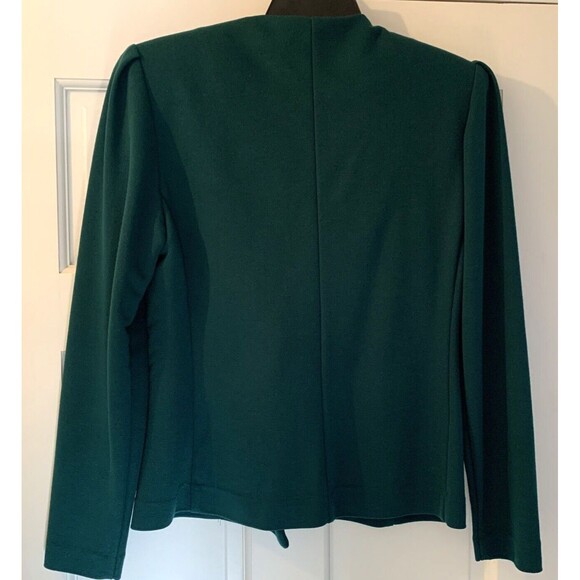 VTG Worthington Blazer Women’s 6 small Teal Green Double Breast Pocket Wicked - Picture 2 of 13